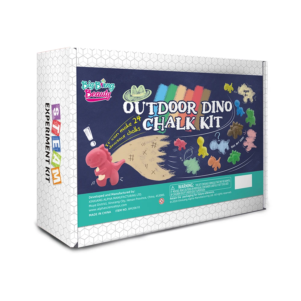 BIG BANG BEAUTY HOT STEM Preschool Educational Toys Outside Toys Gift for Kid Make Your Dinosaur Shape Chalk Kit
