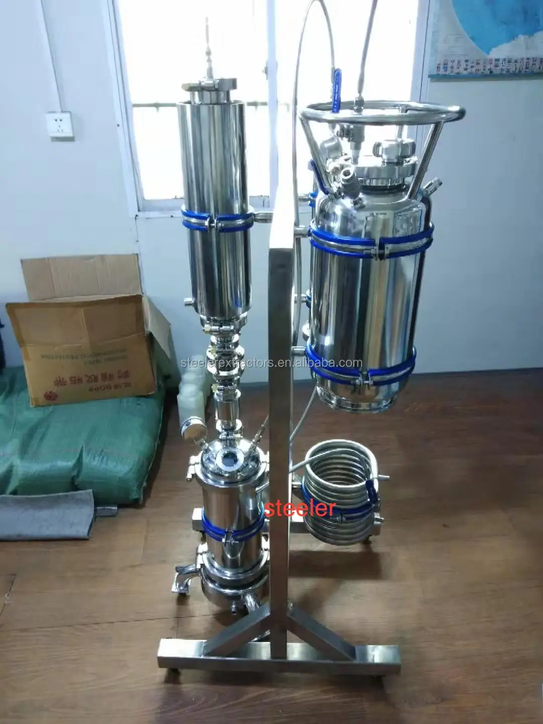 Stainless Steel 304 2LB Closed Loop Extractor for hydrocarbon extraction industry