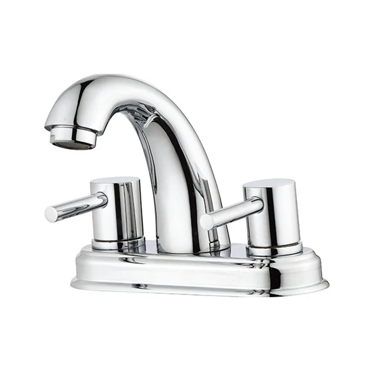 Dual Handle Deck Mount Waterfall Kitchen Faucets Brass Cold Hot Kitchen Sink Mixers