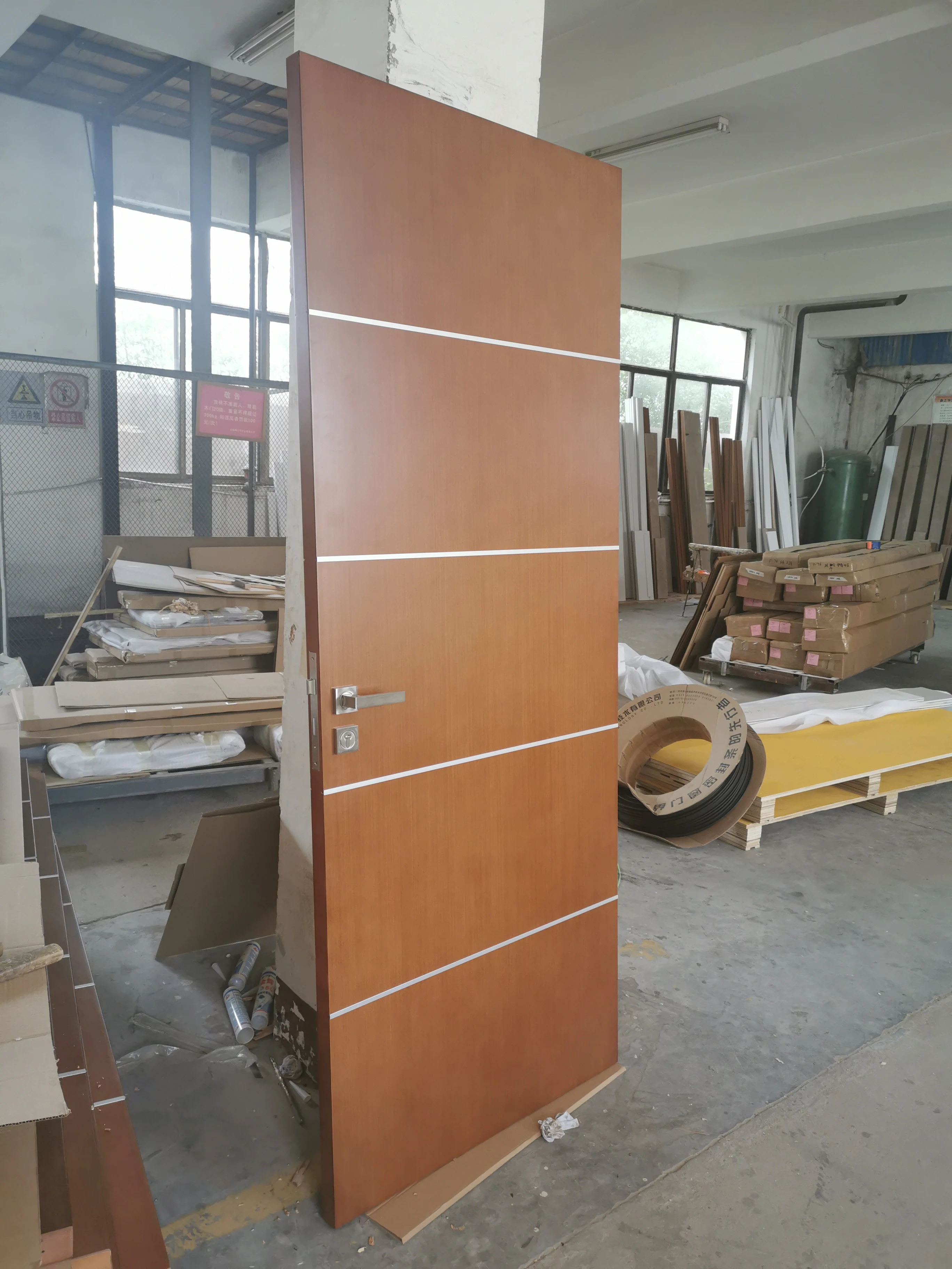 Interior Solid Wood Panel Door Apartment Hotel Room Red Teak Exterior HDF MDF Timber Wooden Veneer Doors