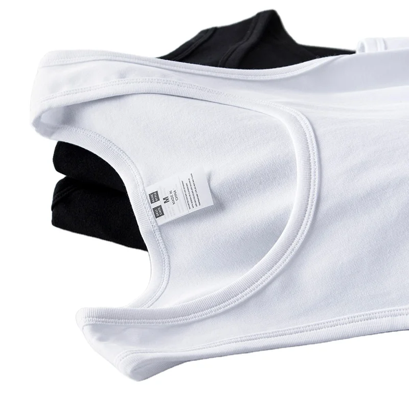 XinPin Promos Heavy Rib Cotton Spandex Sleeveless Tank Top Shirt for Men