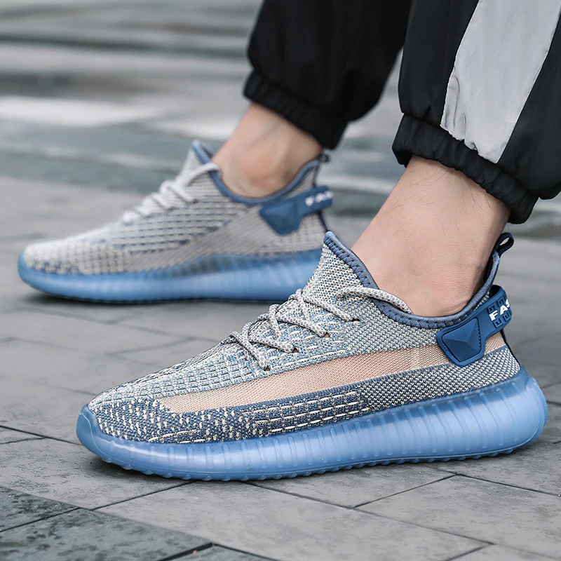  Yeezy 350 V2 экономичная версия комбинированная дышащая эластичная трикотажная обувь для бега с имитацией