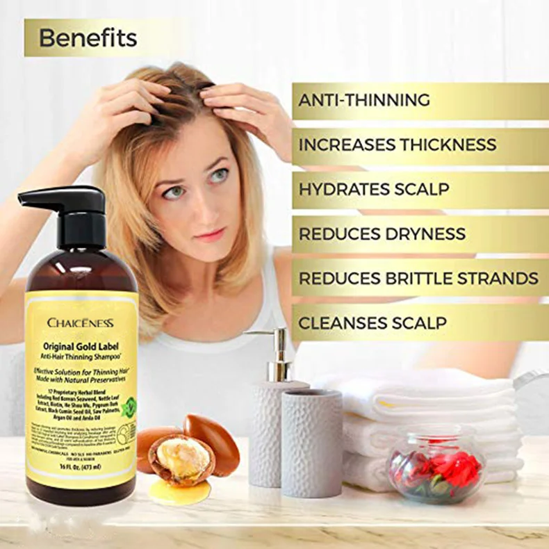 
OEM Private Label Hair Loss Hair Care Organic Natural Pure Silky Moisture Morocco Argan Oil Shampoo for Woman 