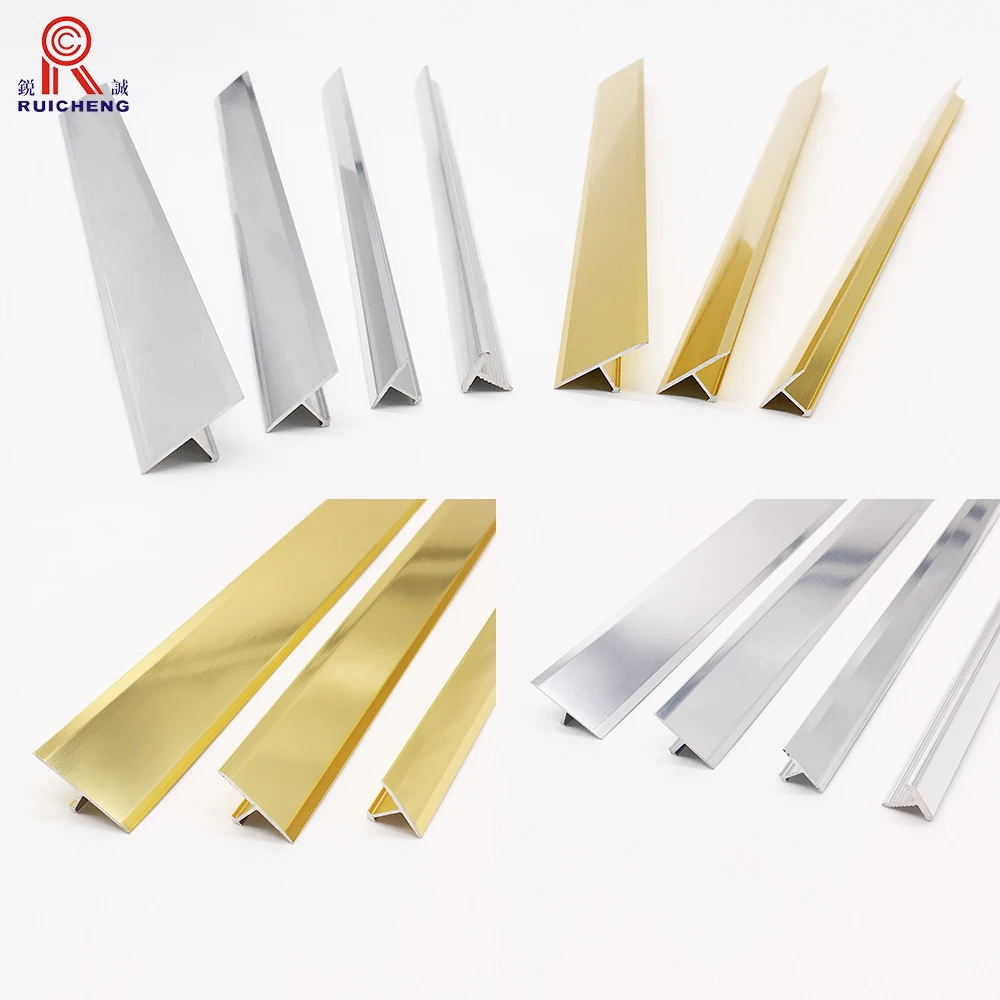 Building Material Covering Strip Anodised Aluminium Threshold T Bar Transition Trim For Tiles