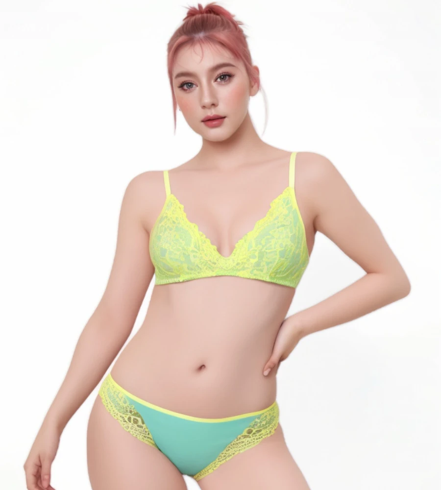 High Quality OEM ODM Custom Women Underwear Plus Size Bra Set and Panties Lace Beauty Bra And Panties
