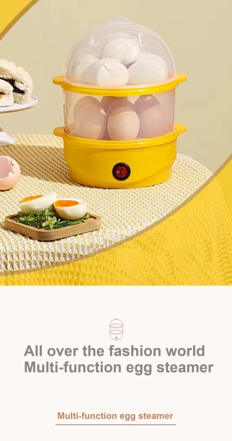 Kitchen Appliances Household Portable Automatic Mini Egg Cooker Machine Egg Boiler Electric Boiling Egg Steamer