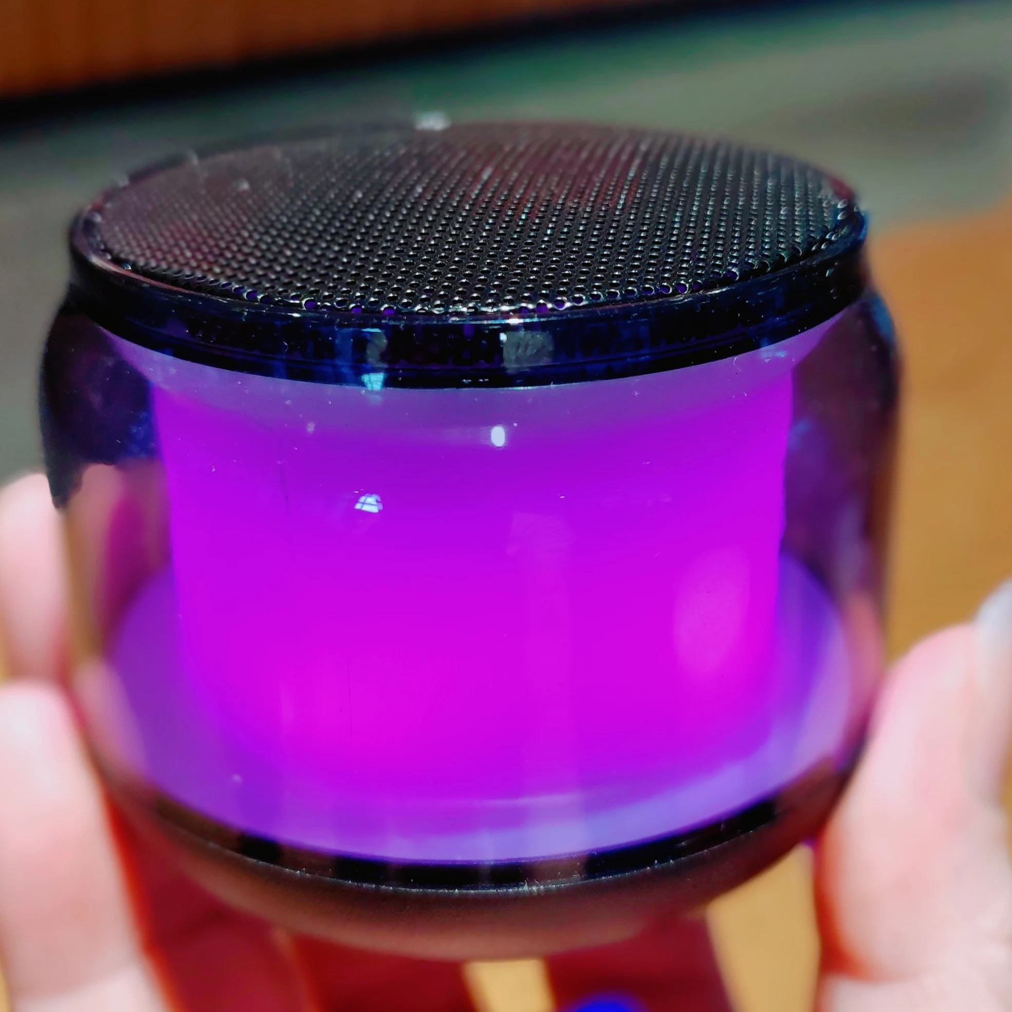 Oem Odm беспроводной громкоговоритель Hi-Fi стерео Bt динамик СВЕТОДИОДНЫЙ Красочный Кристалл Мини-динамик прозрачный