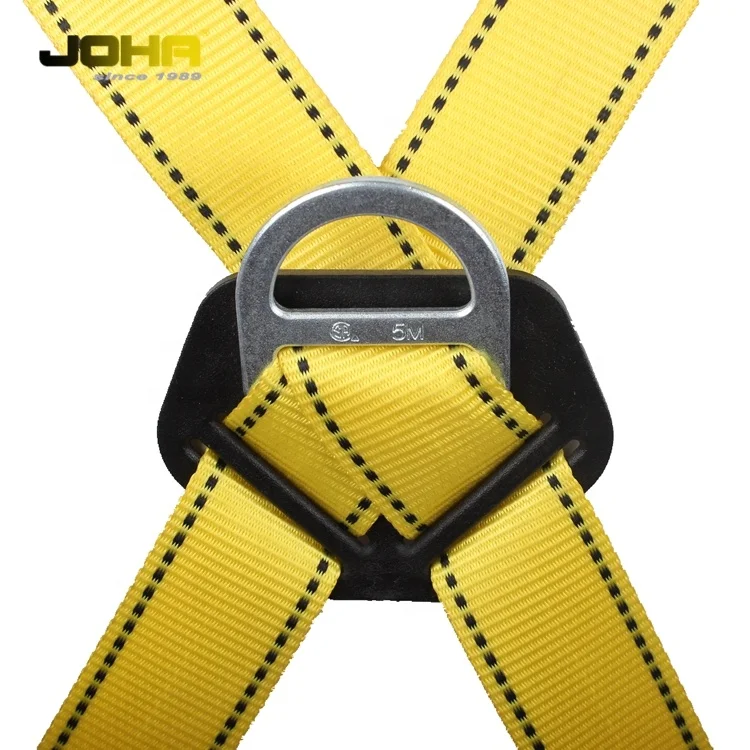 Full Body Safety Harness Used in Combination with Double Safety Lanyard
