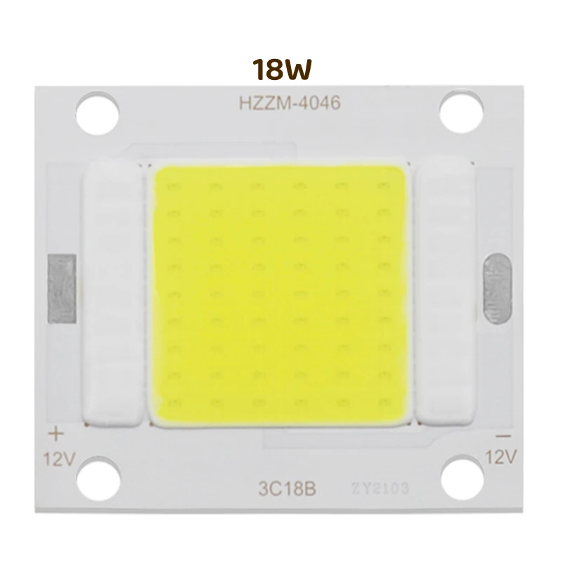 4046 Size High Power COB LED Light Source For Spotlight High Lumen Flip Chip LED COB 18W DC COB 12V