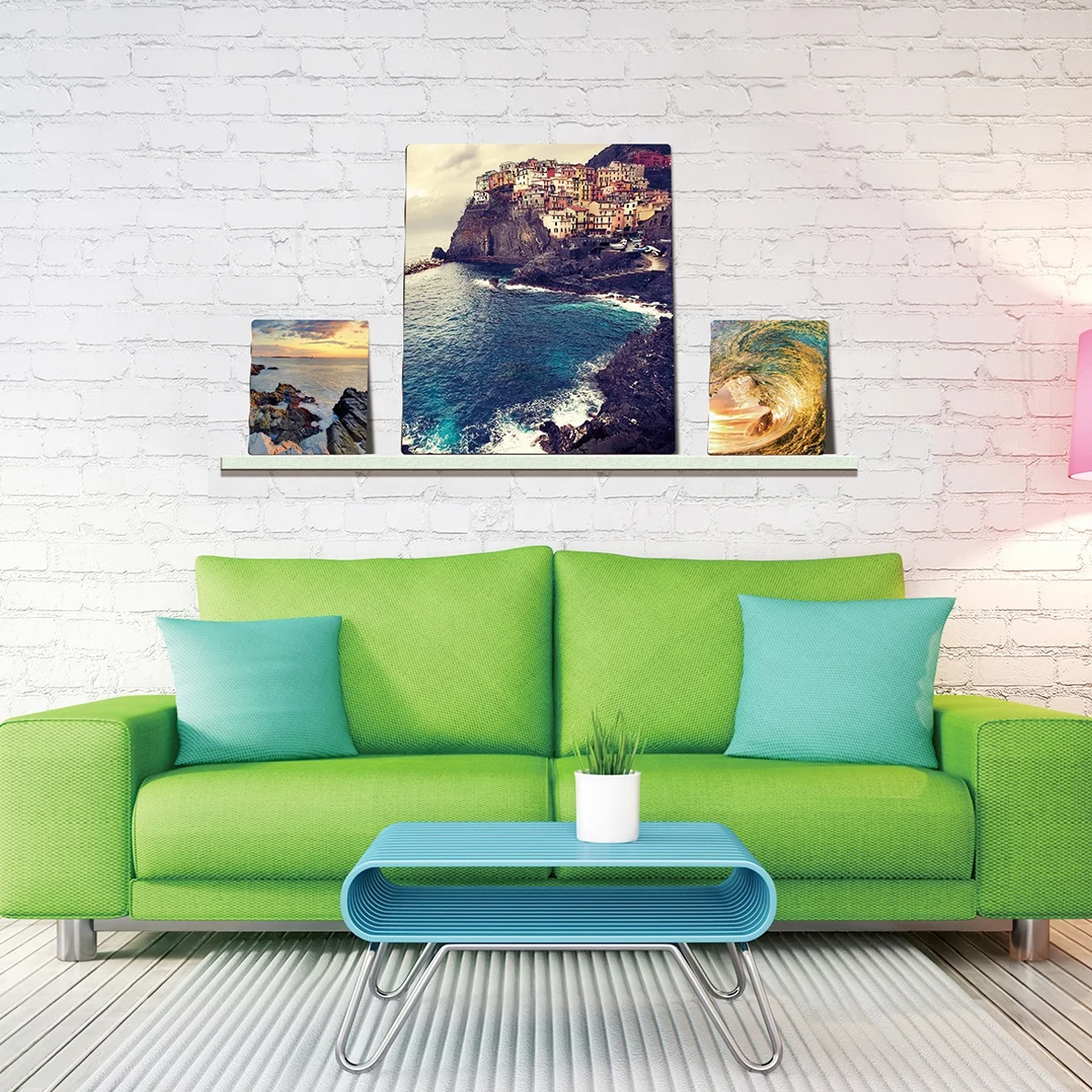 1.15mm gloss white HD metal prints connections metal sublimation blank heat transfer Sublimation Aluminum prints photo panel