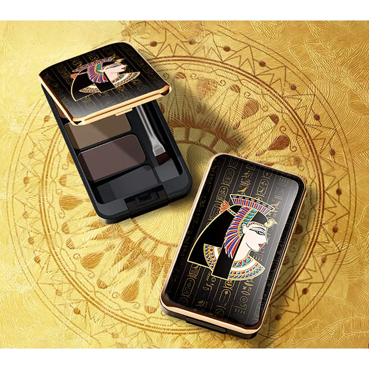 Makeup Eyebrow Waterproof Enhancers Powder Filler Eyebrows Set with Mirror and Brush