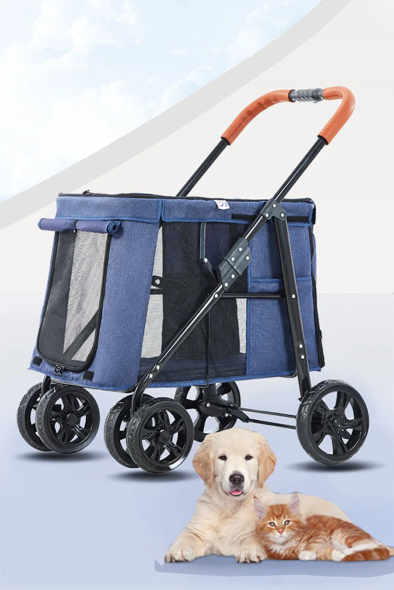  Lealoncat LD07 портативная складная коляска для путешествий большое пространство тележки домашних животных pet коляски кошки и собаки