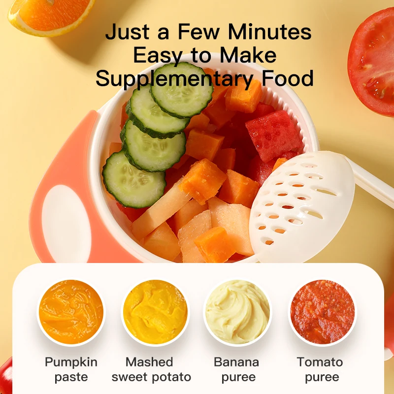 Baby Grinding Bowl Homemade Complementary Food Vegetable Fruit Puree For Toddlers Simple Operation