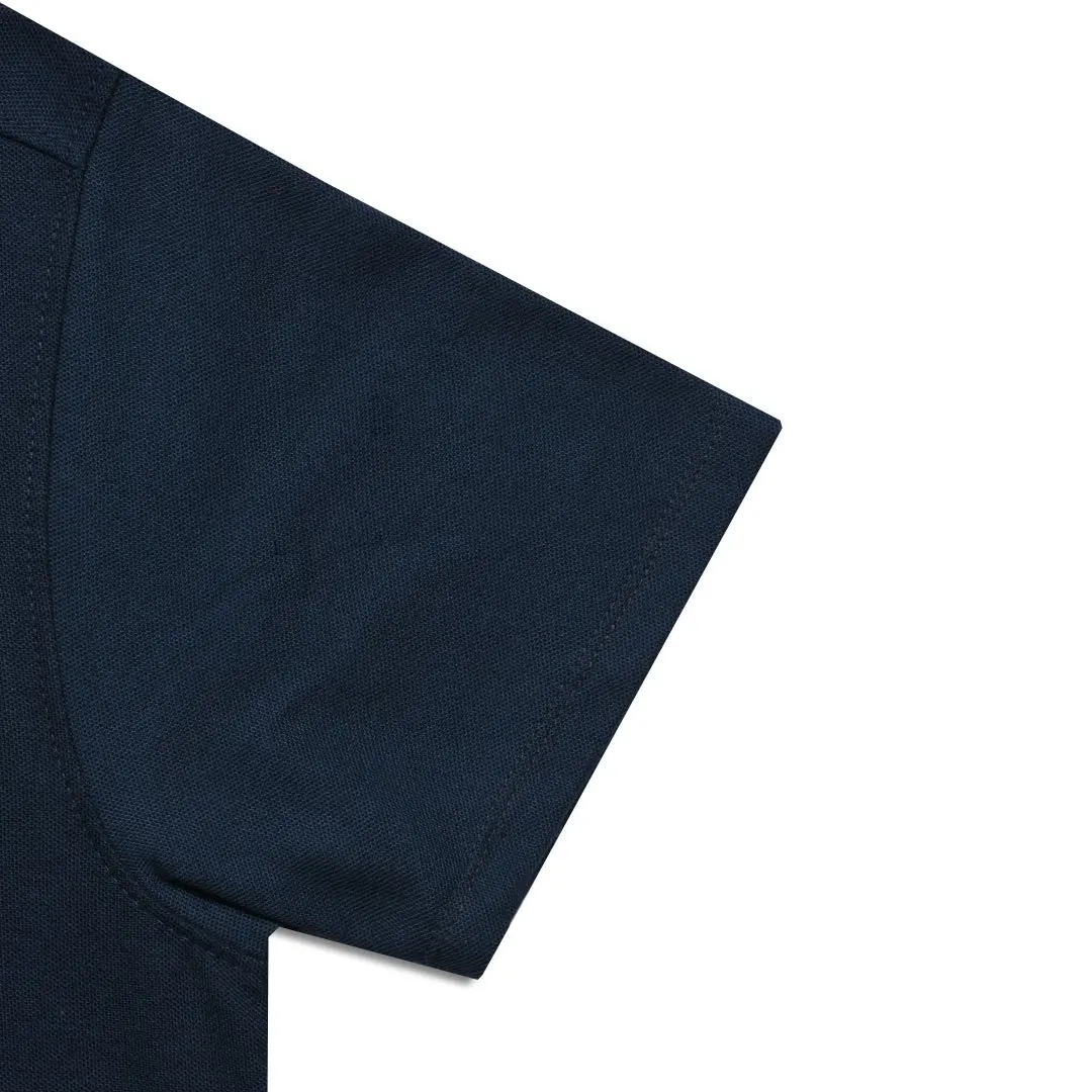 CHEAP PRICE ROUND NECK SNAP BUTTON POLO T SHIRT