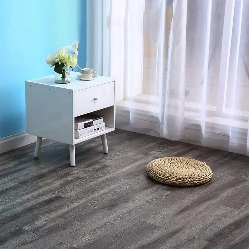 Глубоко-серый жесткая поверхность с твердым сердечником легко самодельный самоклеящийся настил LVT