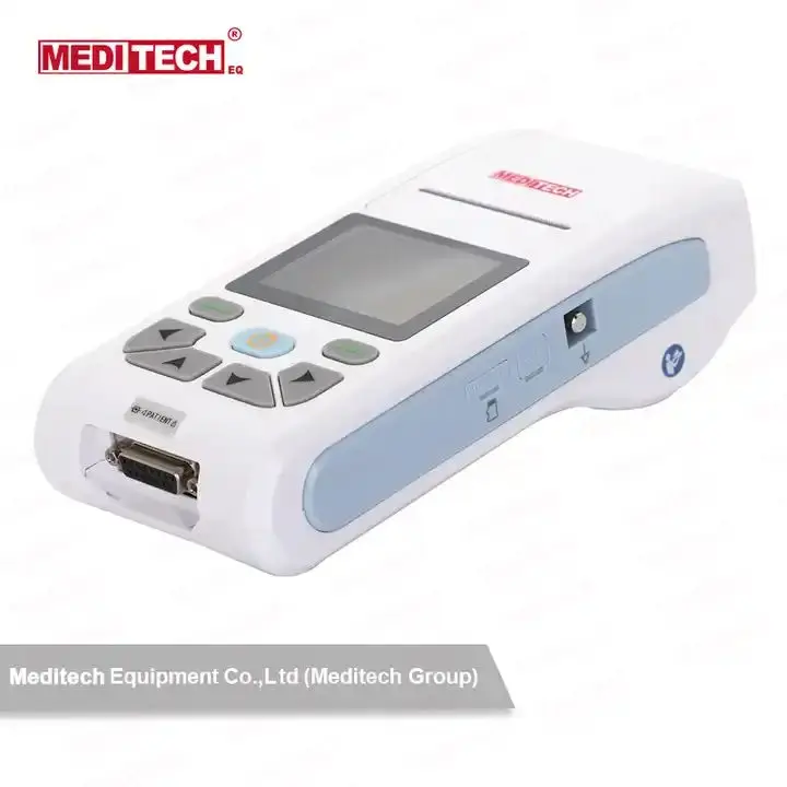 CE Approved Medical Equipment Small Size Touch Screen PC ECG Software for Data Transfer 3 Channels Display
