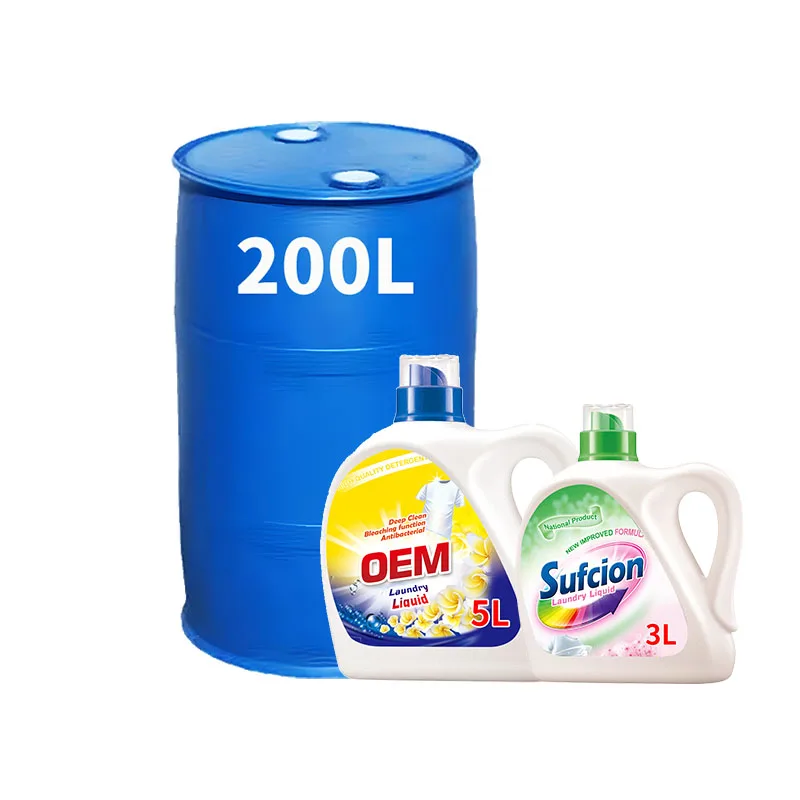 OEM ODM Blue Pink Strong Stain Laundry Liquid Wash Detergent Long Fragrance Detergent Liquid
