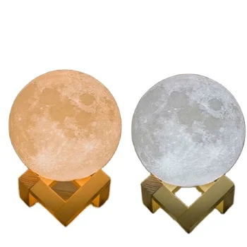 
Moon 3D night print Lunar light Rechargeable Touch 2 Colors Change night lamp 16 Colors LED night 12cm 