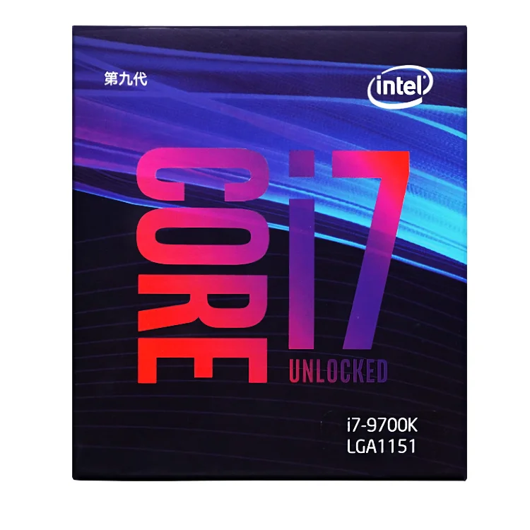 ForIntel Core i7 9700K 9th generation CPUs boxed pc gaming cpu processor 8 core 8 thread LGA1151