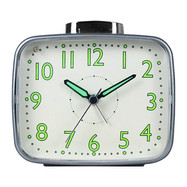 iMSH BL11003 Quartz analog alarm clocks table bedside alarm clock wecker despertador desktop custom square analogue alarm clocks