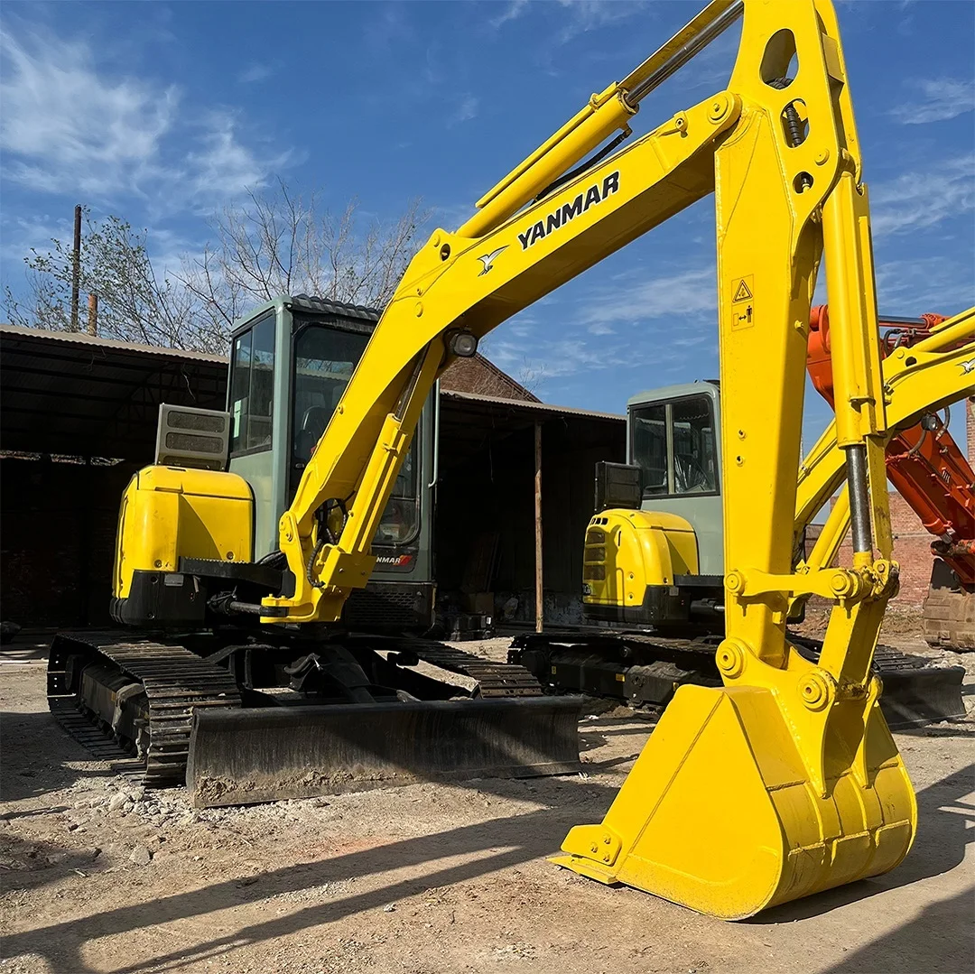 Оригинальный японский мини-экскаватор YANMAR VIO55, 5 тонн, хорошие рабочие характеристики