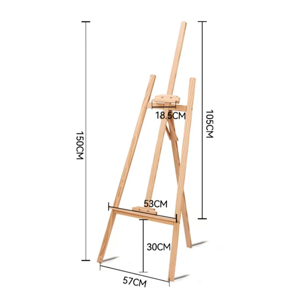 Мульти-Спецификация креативная простота 150 см Стеллаж Деревянный наружный мольберт для рисования