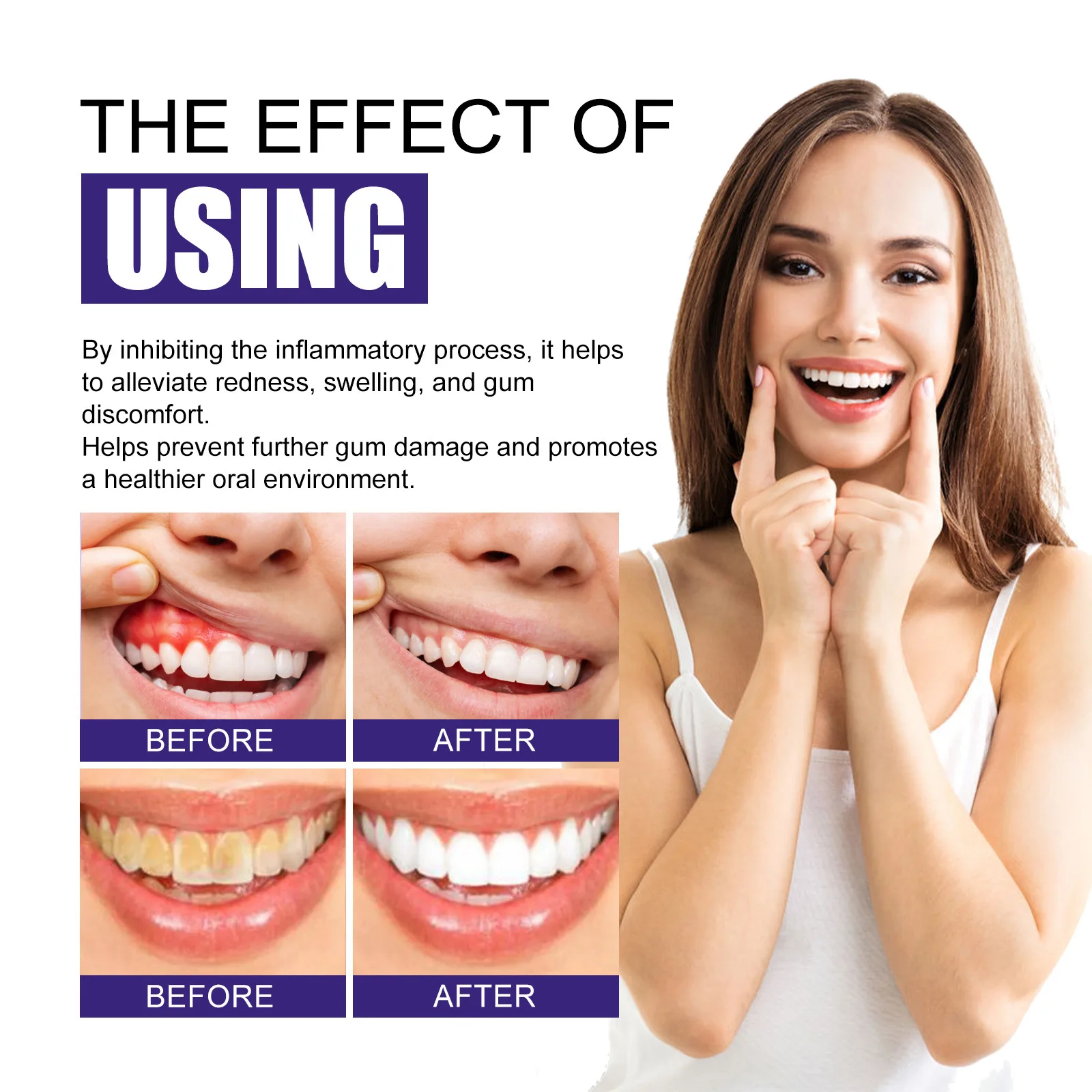 2024 New Personalised Custom Logo Vegan Mousse Tooth Mint Toothpaste V34 Colour Corrector Bleaching Foam Purple Toothpaste