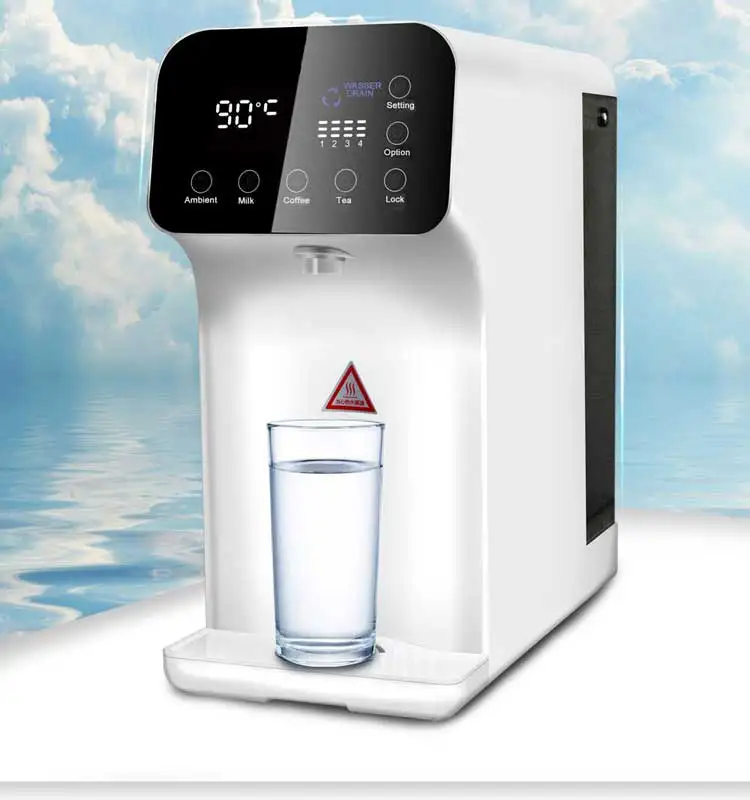 Electric Countertop Water Dispenser with Hot and Warm Water Free Installation Digital Display for Household Use