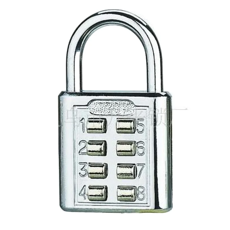 Electroplating Eight-digit Button Zinc Alloy Password Lock Blind Password Lock