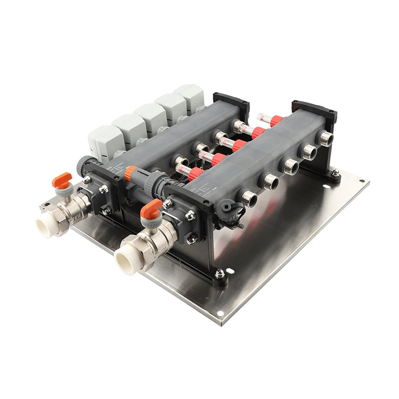 High Quality Hydraulic Plastic Manifolds for Water Circulation Heating Equipment Preferred Manufacturers Floor Heating Systems