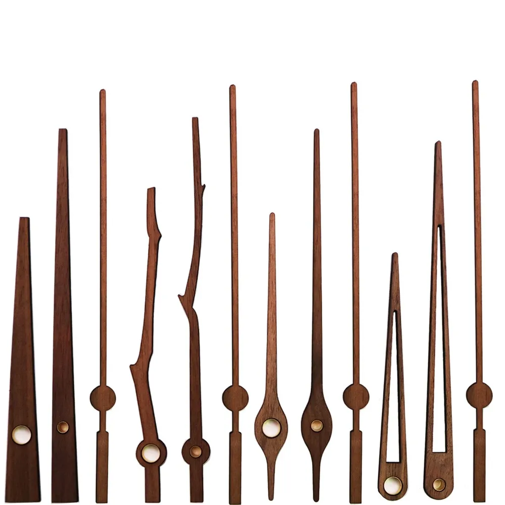 Customized Wood Clock Hands Beech/ Black Walnut / Pine / Maple Clock Needles for 5168/6168/5188/2188 Clock Machine