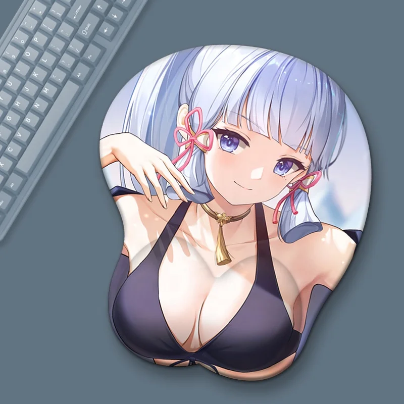 Factory Wholesale Custom Logo Design 3D Silicon Big Boob Sexi Bra Image Mouse Pad