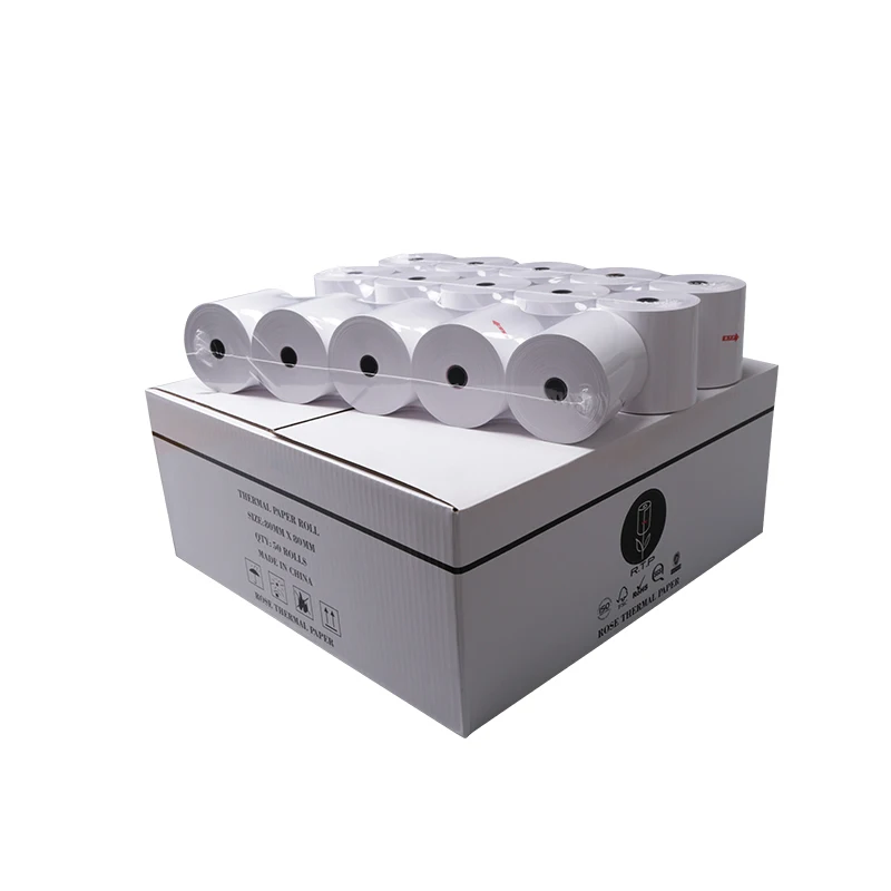 Premium Quality Pos Till Roll Thermal Paper 80x80mm 80x70mm 57x40mm Cash Register Printer Thermal Paper Rolls