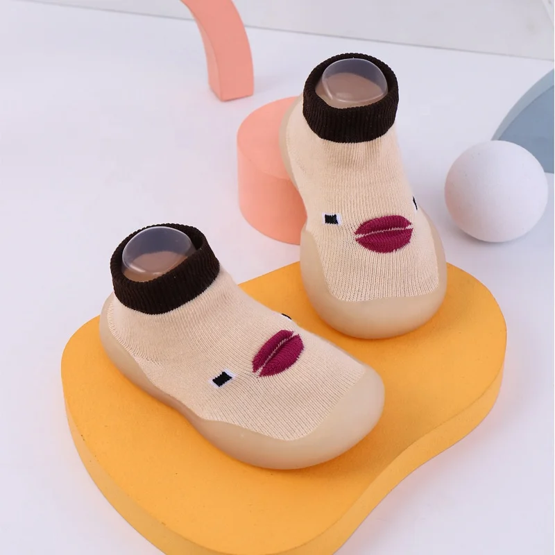 Новые хлопковые Милые 3D Мультяшные животные на заказ органические вязаные для новорожденных детские носки обувь детей