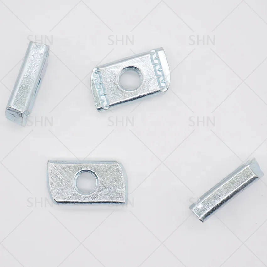 Solar Fastener Zinc Plated Carbon Steel Combo Nut Washer Channel Nut Strut Channel Nuts With Plastic Wing