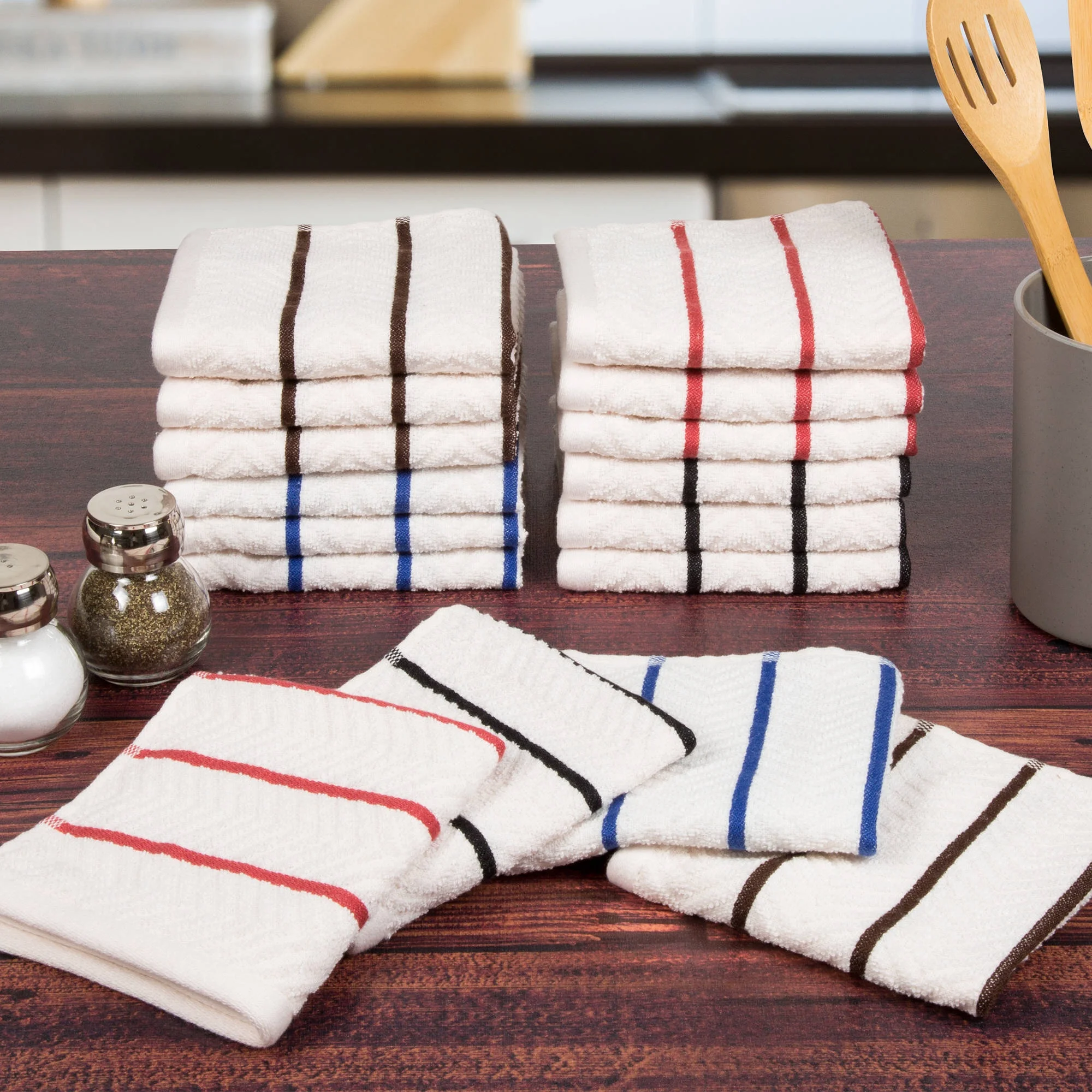100% Cotton Absorbent Kitchen teaTowel Set, Dish Towels,Cleaning Towel
