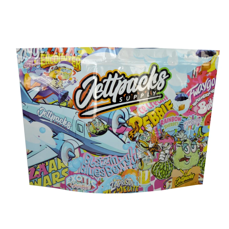 Smell Proof Custom Bag 7g 14g 28g Gummies Candy Zip Lock Zipper Doypack Food Packaging Bags 3.5g Stand Up Pouch Custom Mylar Bag