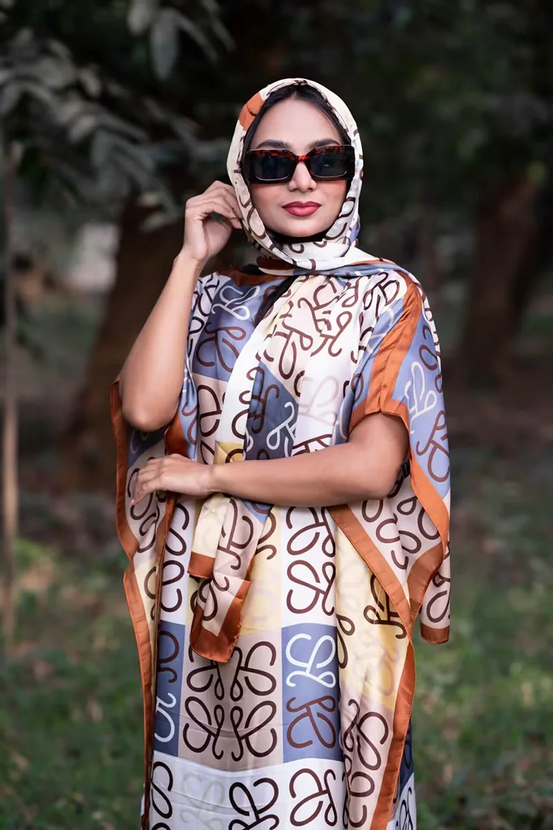 over 53colors Letter Print Fashion Muslim Burqa Dubai dress Arabic Robe Woman Dresses Clothing African