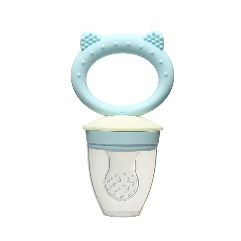 2020 BPA free Infant Nipple Teething Toy 3 Size silicone baby fruit and vegetable feeder