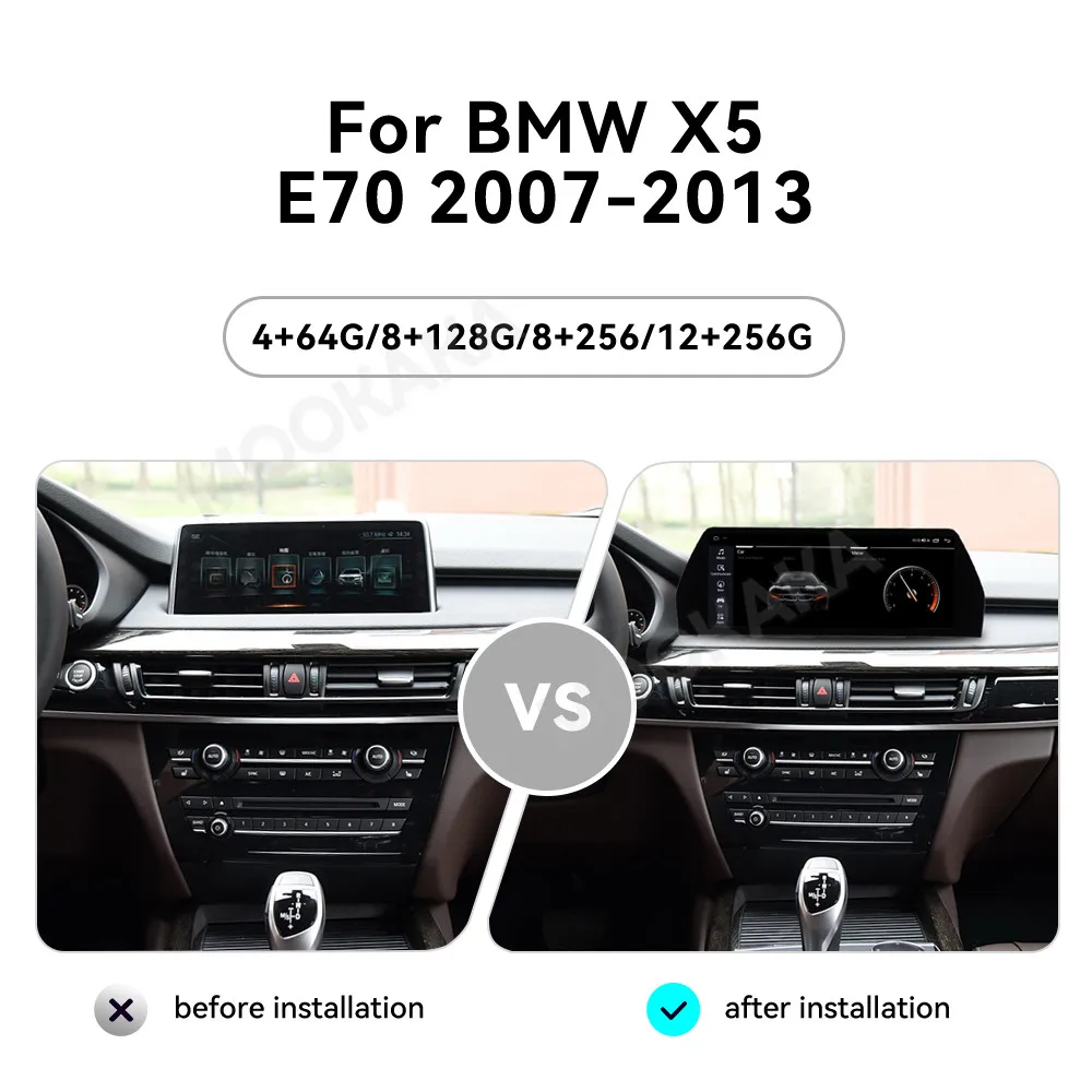 Автомагнитола MOOKAKA 12 3 дюймов для BMW X5 E70 2007-2013 автомобильный DVD-плеер мультимедийный видеоплеер GPS-навигация магнитола