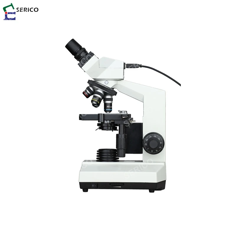 SERICO Laboratory Binocular Digital Video Biological Microscope  Model: DN-107T USB Output Teaching Use
