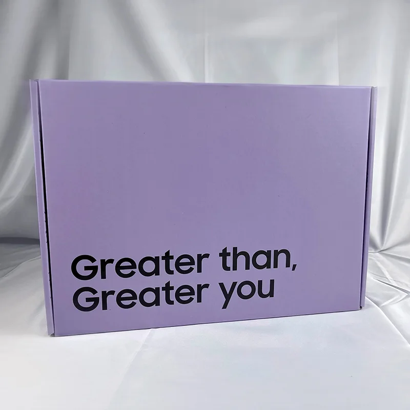 Изготовленный на заказ бесплатный образец логотипа Cajas Pink De Regalo пурпурный цвет косметическая Гофрированная упаковка почтовая коробка Транспортировочная бумажная