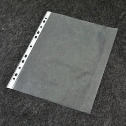 Clear Plastic Sheet Protectors Custom Logo 11 Holes A4 Plastic pp Transparent File Folder Punch Pockets