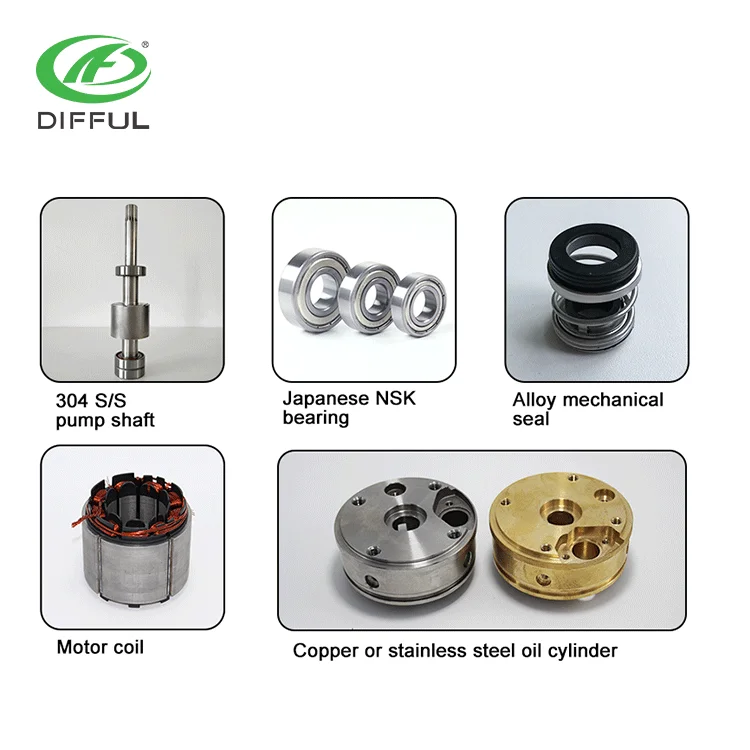 Difful solar powered submersible pumps system bombas solares sin controlador