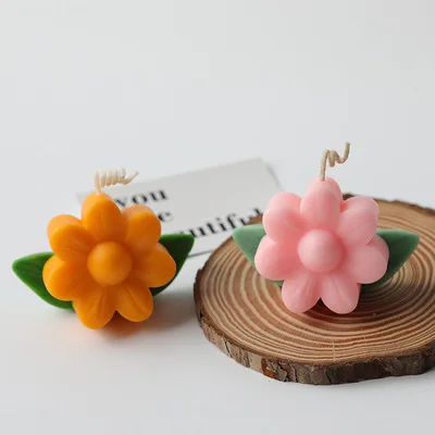 
Fusimai Ins Style Fresh Korean Silicone Cake Baking Diy Materials Small Green Leaf Flower Candle Mold 