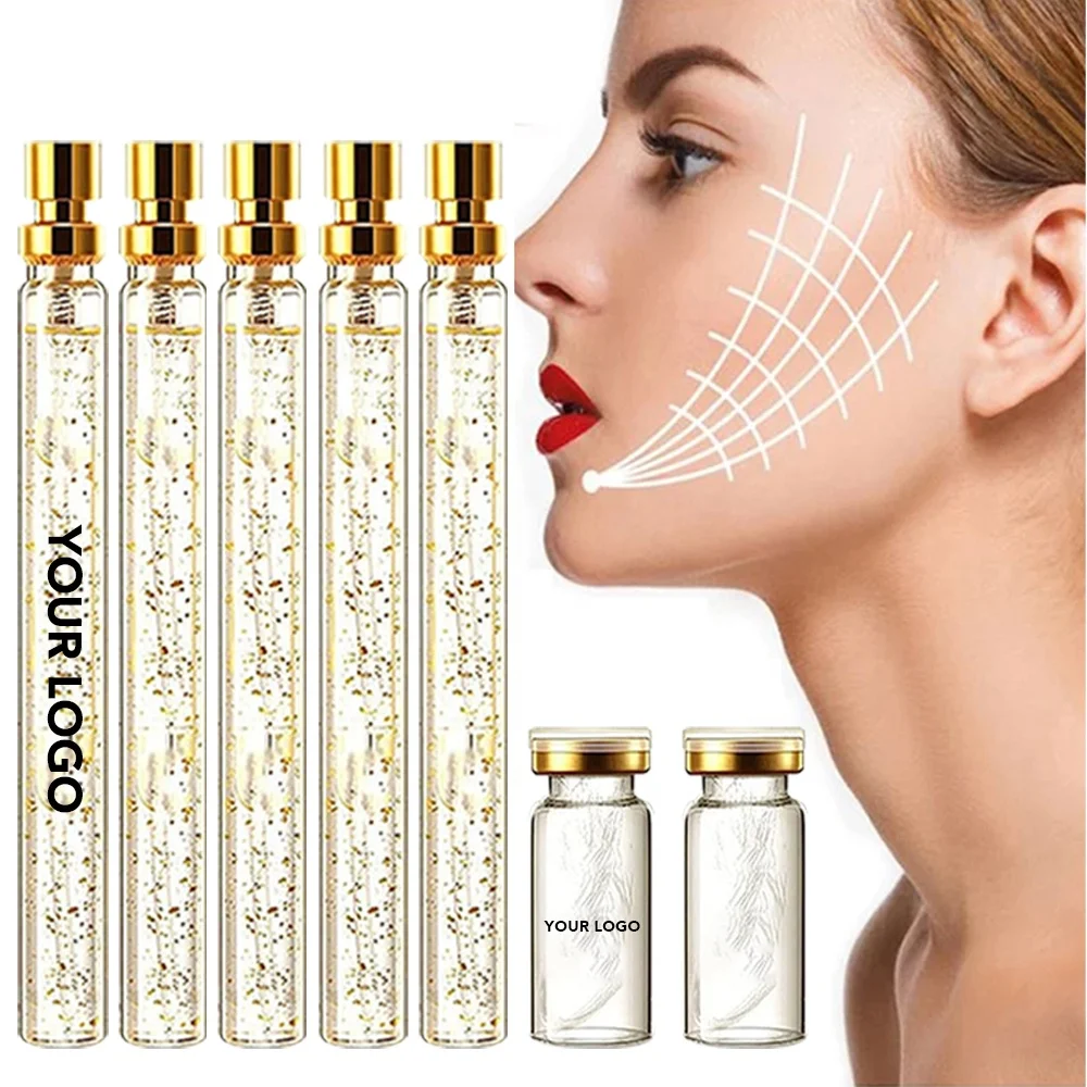 Collagen Thread Face Lifting 24K Gold Collagen Serum Set With Protein Line Gold Protein Thread