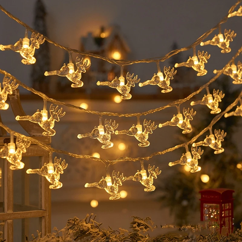 2023 Xmas Ornaments Christmas Tree Star Snowflake String Lights For Indoor Use Waterproof Christmas Light