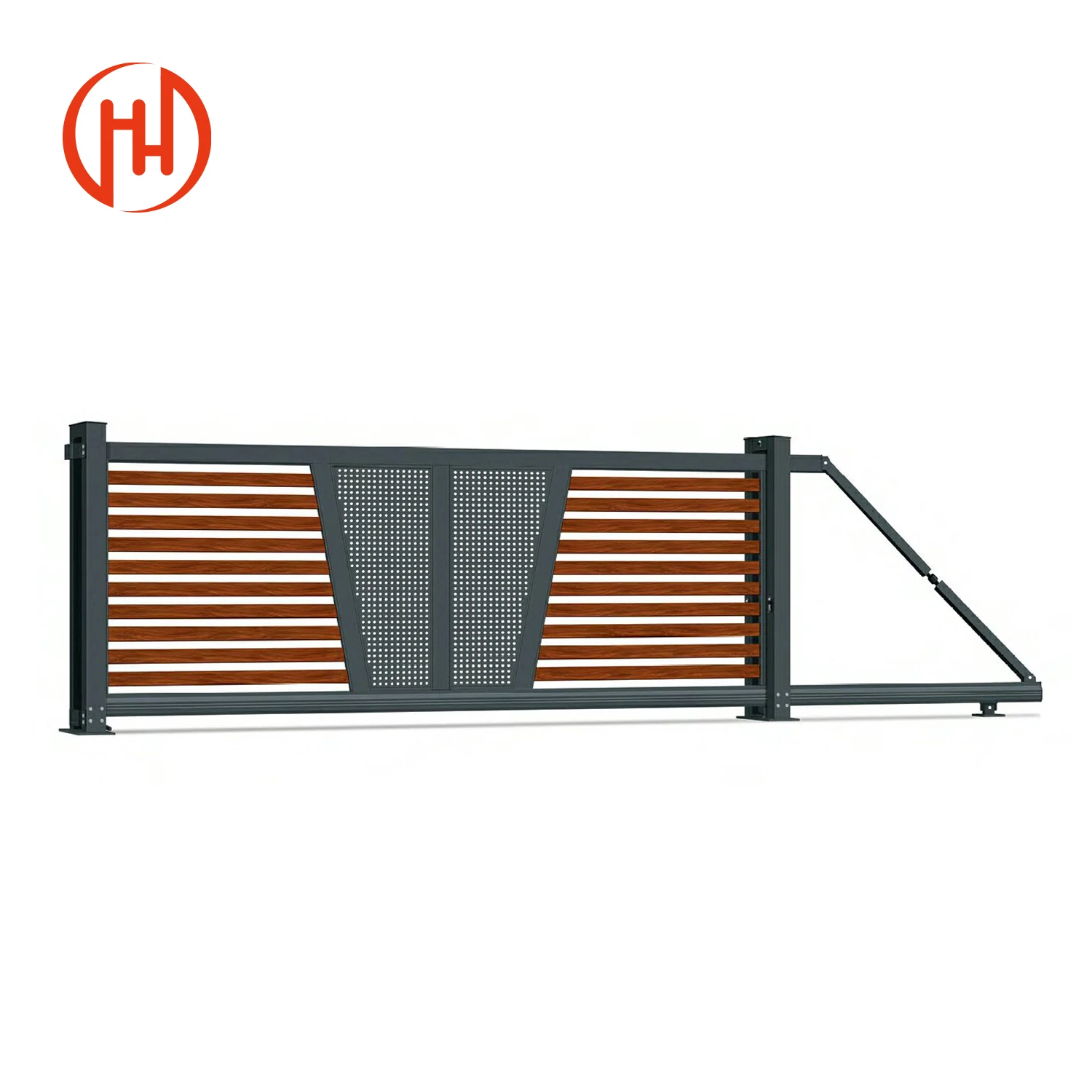 Factory prices wholesale aluminum garden fence enclosure Outdoor aluminum louver fence gate