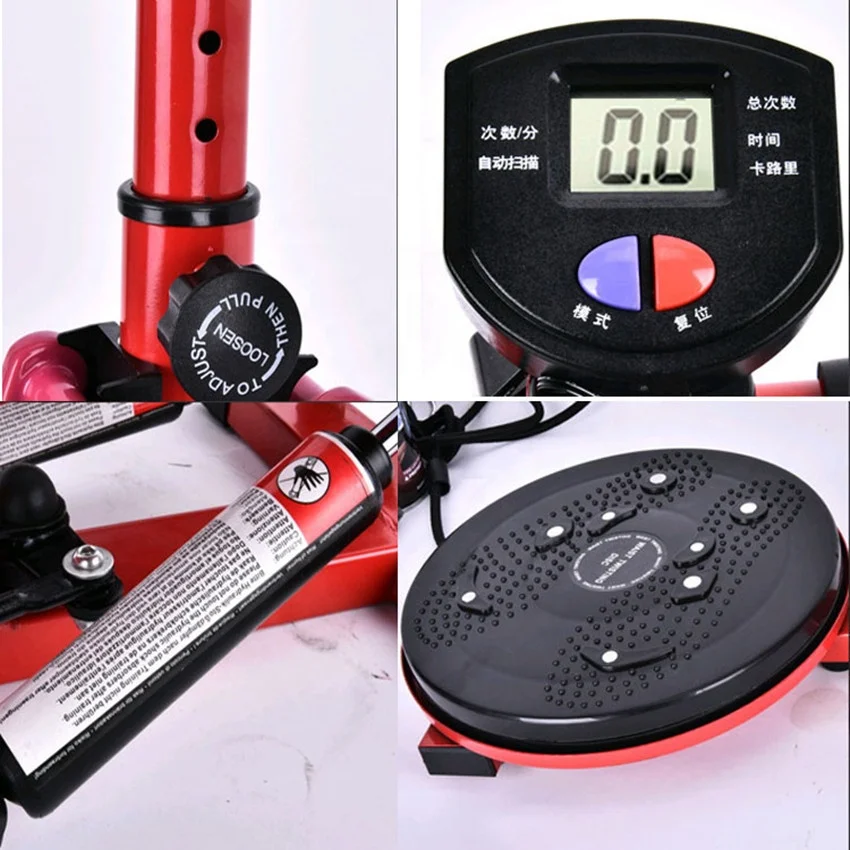High Quality Multifunctional Twister Stepper with Resistance Bands Handles for Home Exercise
