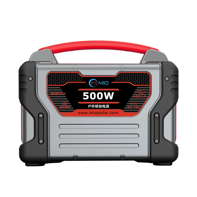 MIQ OEM External Battery 500W Mini Generator Portable Powerbank Emergency Power Supply USB AC 230V Station